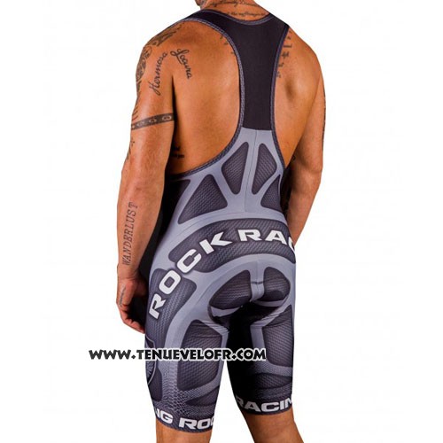 2016 Maillot Ciclismo Rock Racing Marron Manches Courtes et Cuissard